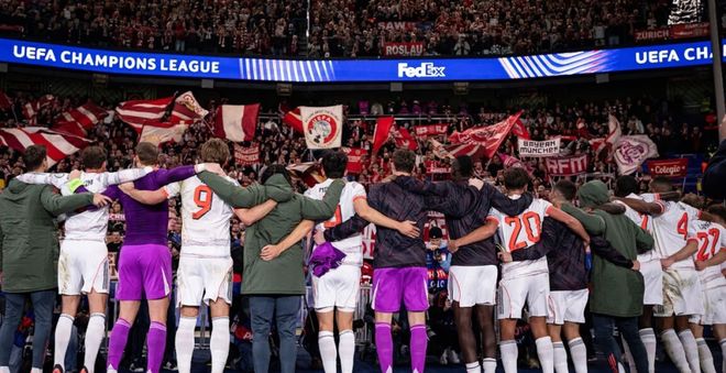 欧冠4轮后积分榜巨变！仅3队全胜+拜仁领跑，两支前冠军4连败垫底