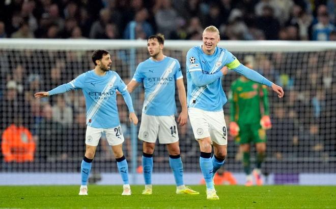 哈兰德连续5场欧冠取得进球，成曼城队史第一人