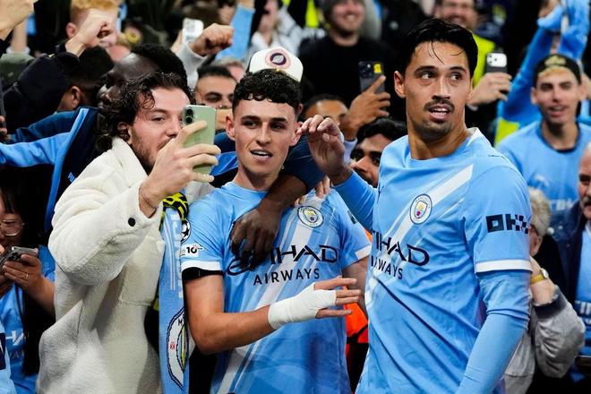 福登首次欧冠单场梅开二度，赖因德斯首次欧冠单场送两次助攻