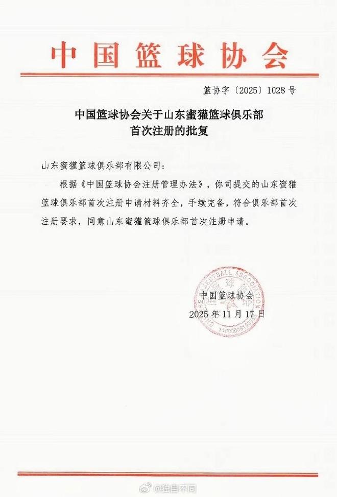 籃協官方：山東蜜獾、貴州猛龍和上海玄天鳥三支新球隊加入NBL