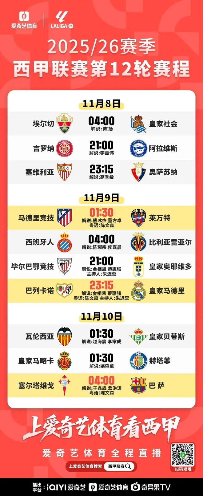 今晚开战！西甲第12轮：马竞战莱万特 全力争胜重返前三