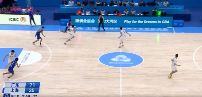 輕松大勝34分！廣東U22男籃擊敗上海，打進決賽！